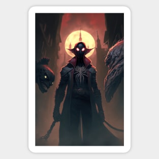 Spider-venom visits Yharnam in Bloodborne Sticker